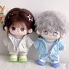 For 10cm Mini Doll 20cm Cotton Doll Clothes Outfit 3Pcs Sportswear Set Hoodie T-shirt Pants Plush Doll Accessories Toys