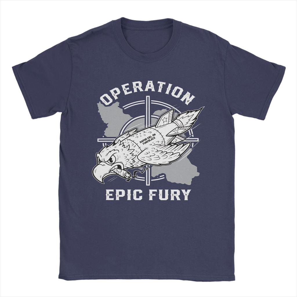 FAFO Operation Epic Fury TShirt Harajuku T Shirts Short Sleeve Y2K Basic Tops Beach 100 Cotton Oversize Top Tees