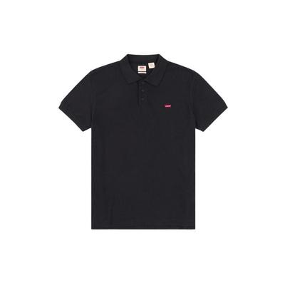 Levis Broderad Flagglogga Kortärmad Piké Herrtoppar Svart 35883-0007
