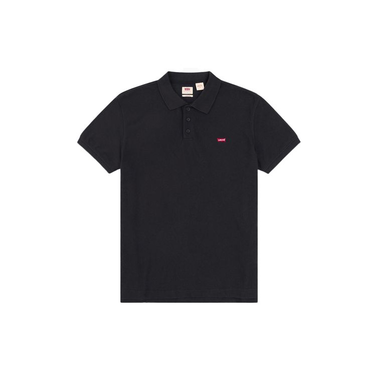 

Мужские рубашки-поло с вышитым флагом и логотипом Levis, черные 35883-0007