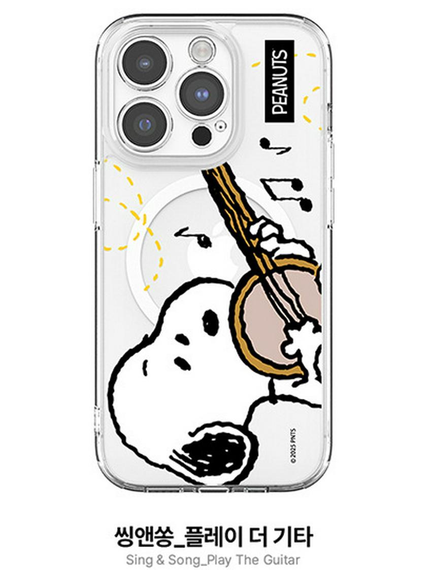 Snoopy & Charlie Cartoon iPhone 17 Pro Max Magnetic Clear Case iPhone 17 Pro Max