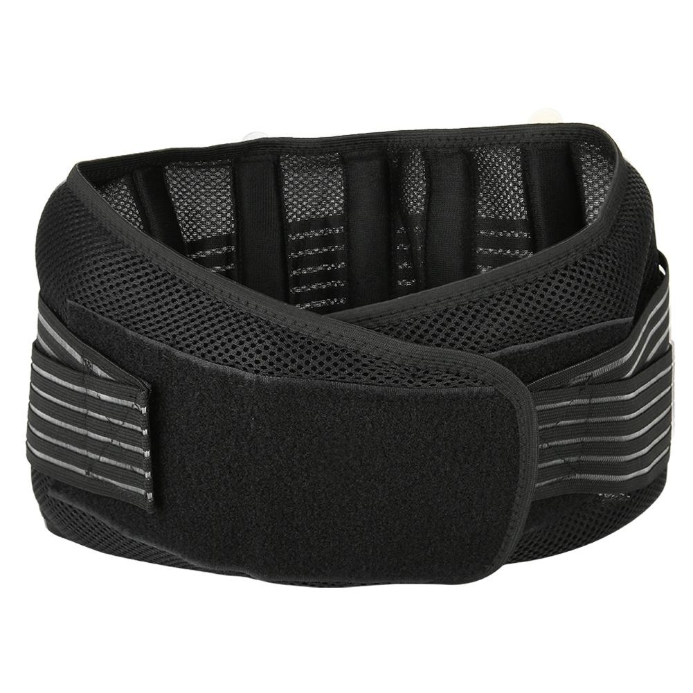 

Black Breathable Adjustable Abdominal Brace Support Belt for Waist Strain and Pain Relief (L)