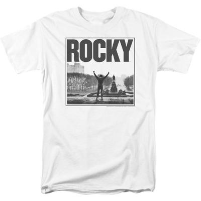 A&E Designs Rocky T-Shirt Top of The Stairs White Tee