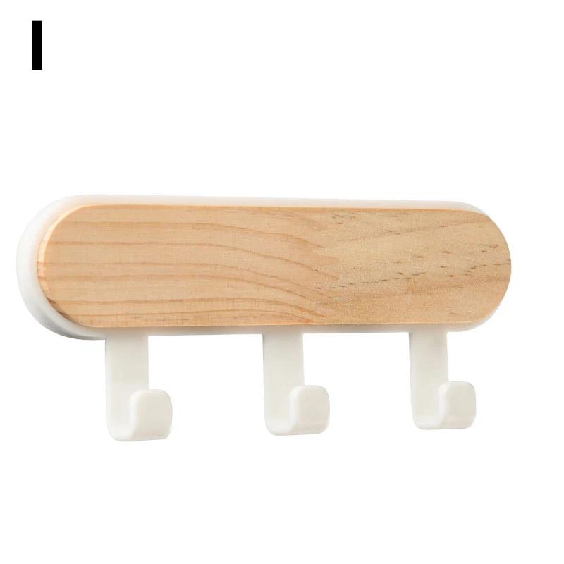 Suport chei din lemn, pălărie, eșarfă, organizator de depozitare, suport magnetic puternic pentru chei, suport pentru depozitare, cârlige pentru telefon, umerase autoadezive montate pe perete