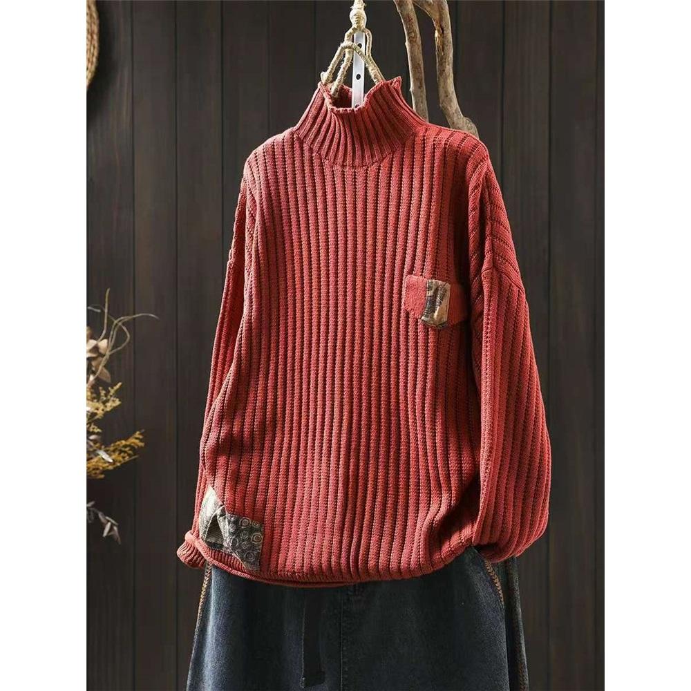 Женские свитера-пуловеры весенние однотонные трикотажные полотна с длинным рукавом мягкие женские свитера One Size 4120₽