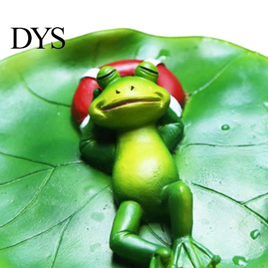 Garden Animal Statues for Water Features Floating Frog Pond Ornament, Realistic Resin Statue, UV Protected Statue Patio Decor Weather Resistant