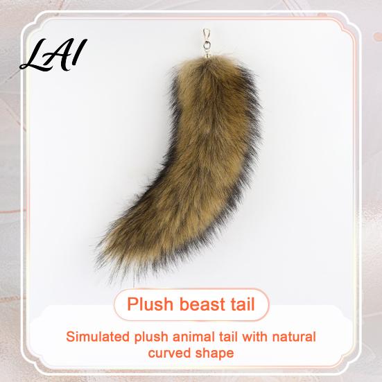 Comfy Fluffy Masque for Parties DIY Therian Kit Plush Furry Fox/Cat Animals with Realistic Fox Tail Eye Mesh Christmas Halloween Masquerade Cosplay