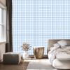 Wallpaper Fabric Pattern Azure and White for Living Room and Bedroom 50x1000