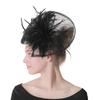 British Ladies Banquet Linen High-End Headgear Fashion Ol Ball Banquet Feather Hair Accessories Export