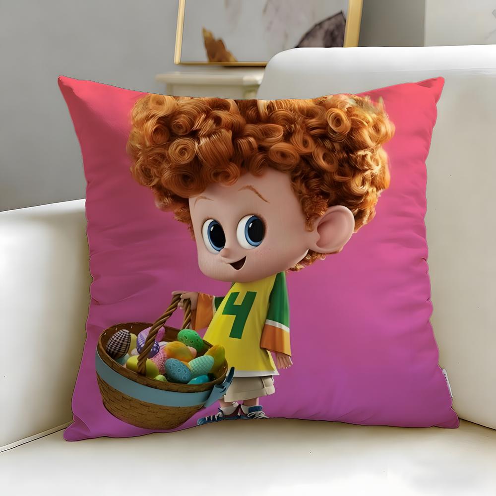 animated movie Hotel Transylvania Cushion Cover Soft  EasyWash Pillow Case  Versatile for Couch Bed Travel and Office