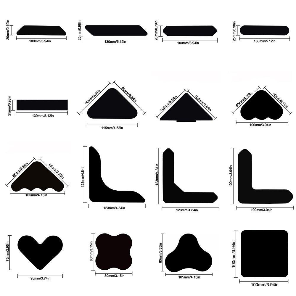 New Non-slip Carpet Stickers Reusable Anti Curling Carpet Tape Grip Stoppers Washable Carpet Patch Home Decor