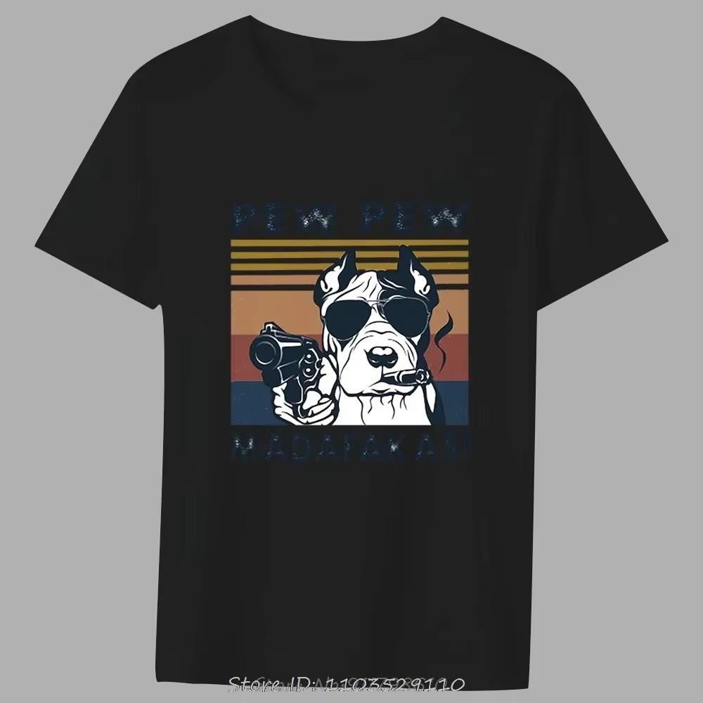 Funny Fashion Men Black T-shirt Novelty Animal Print Tops Male Series Casual O-Neck Tops Comfortable Commuter Men's Clothing