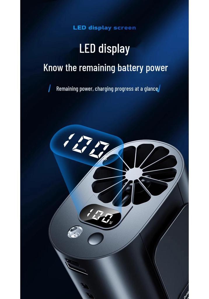 Portable Outdoor Waist Fan: Powerful Mini Cooling with Strong Wind for Construction Sites