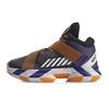 Li Ning All City Premium Wade Series Shock Absorption Mid-Top Basketball Shoes Kids Basketball Shoes Black Orange YKBQ038-5