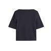 CS Autumn New Women clothes Minimalist Casual Version Boat Neck Half Sleeve Cotton T-shirt Top 1282529