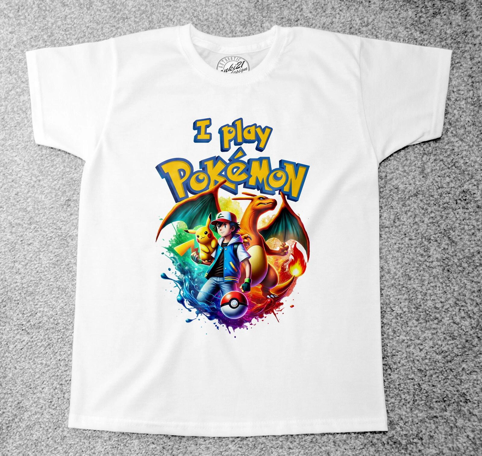 

Pokemon Pikachu 011 Childrens/Kids Adult t shirts/t-shirts 140