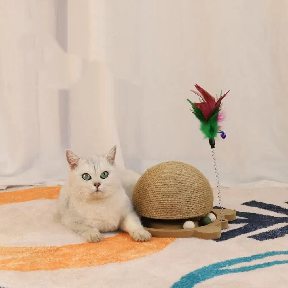 Verschleißfestes Schildkrötenform Kratzbrett Krallenschleifen Katze Krallenschleifkugeln Langeweile lindern