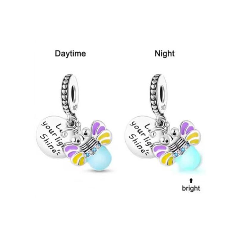 New Copper Bee Flower Butterfly Dragonfly Pendant Trinket Bead Fit Original Charms Bracelet Jewerly Accessories