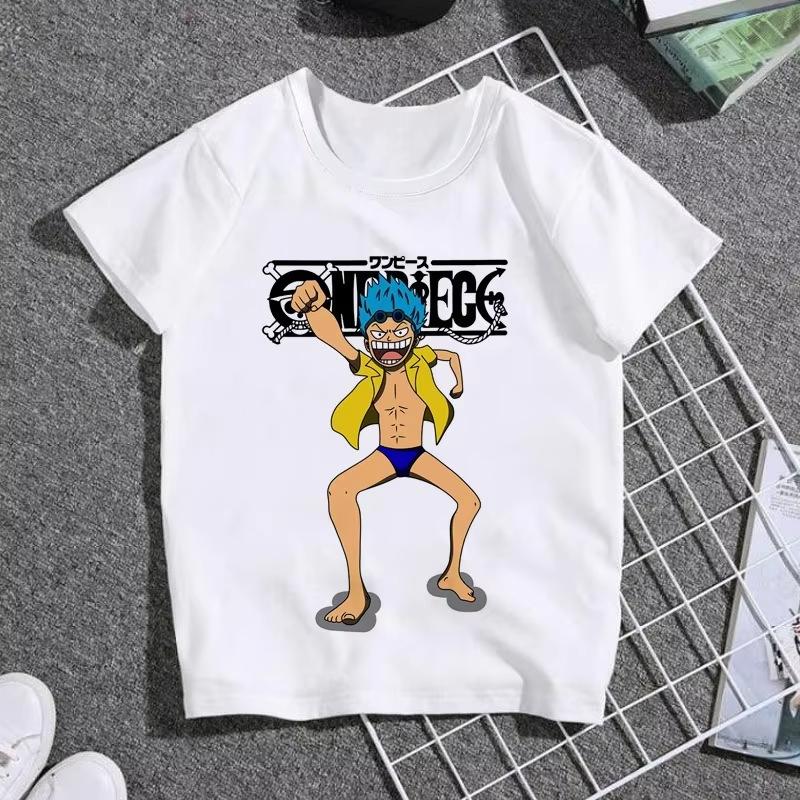 2026 One Piece Printed Cotton Short Sleeve Tshirt Cartoon Mens and Womens Summer Casual Jacket Y2K Tshirt