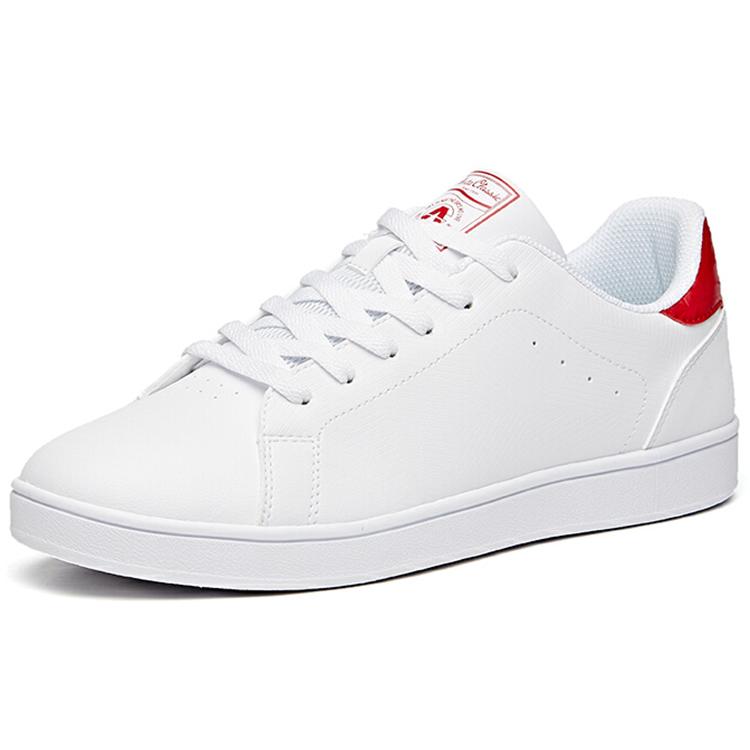 New Anta Life Collection Coverage Slip Resistant And Abrasion Resistant Low Top Skateboard Shoes Men's White Red 912048016-6