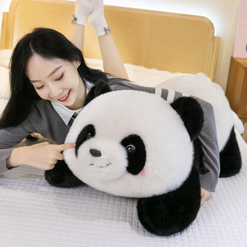 Sitting Posture Panda Plush Toys Crouching Posture Soft Panda Plush Doll  Children