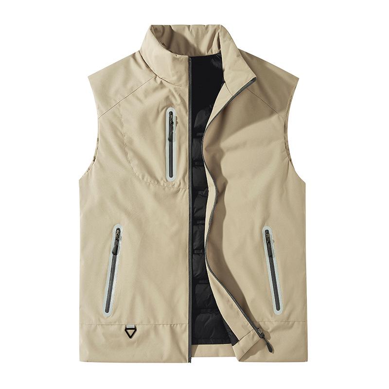 

Reflective Warm Vest with Multiple Pockets and Custom Logo for Supermarket Volunteers 3XL хакі