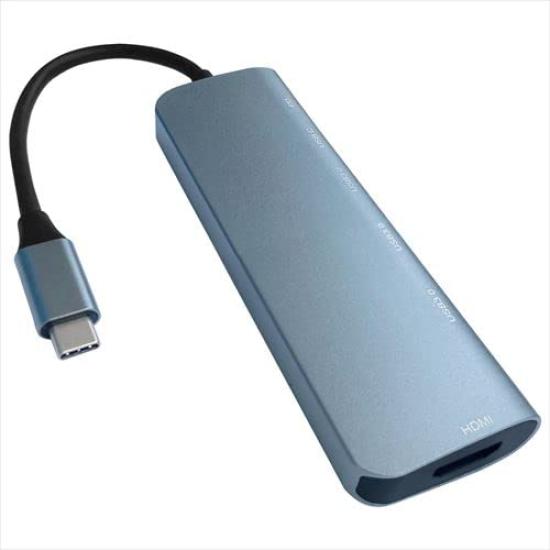 Leader Media Techno LAZOS USB 4K HDMI PD Silver 3.1 Type-C Hub, 6-in-1, Port, Port,