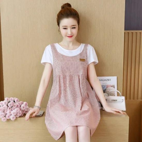 

Модная одежда для беременных весна/лето: Свободные и облегающие топы, верхняя одежда и платья XXXL (recommended 165-185 jin)