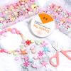 10 grids/Box Ocean Series Beading Kit with Tools Set Mixed Acrylic Plastic Loose Beads for DIY Bracelets Necklaces Handmade Set