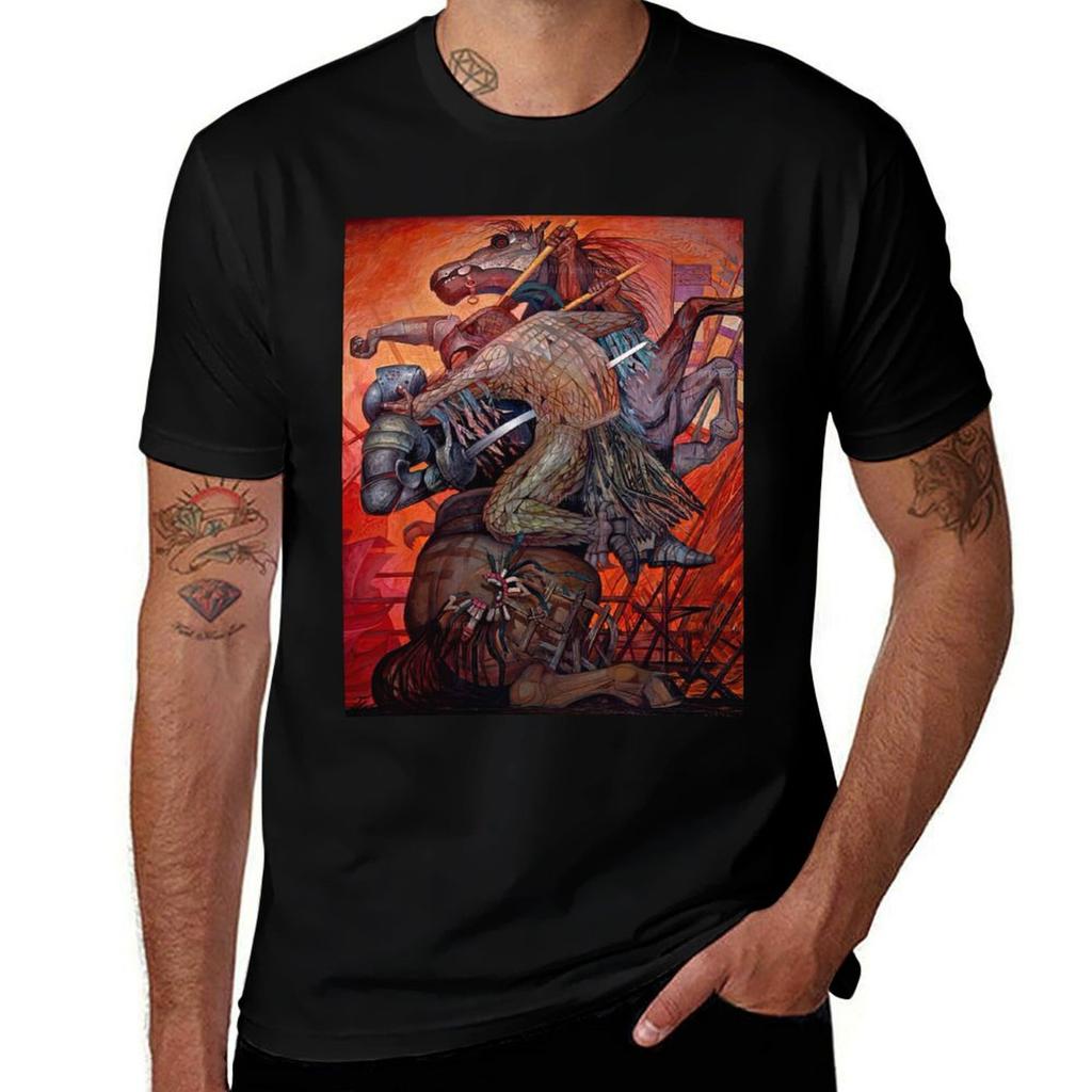 The Fusion Of Two Cultures By Jorge Gonazalez Camarena Tshirt Stain Resistant Casual Tee