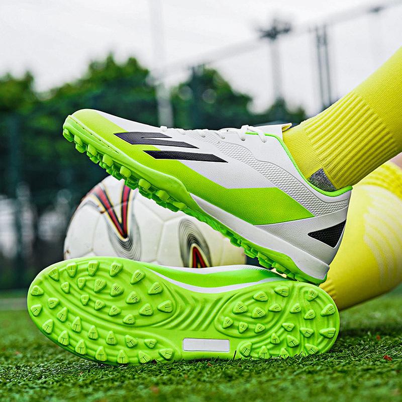 Men's Shoes 2025 Four Seasons New Sports Shoes TF Spikes Training Professional Actual Wear-resistant Football Shoes Production