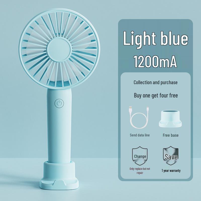 Portable Rechargeable Mini USB Silent Handheld Fan for Dorms and Travel