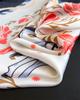 Floral Printed Silk Like Square Scarf For Women Summer Sun Protection