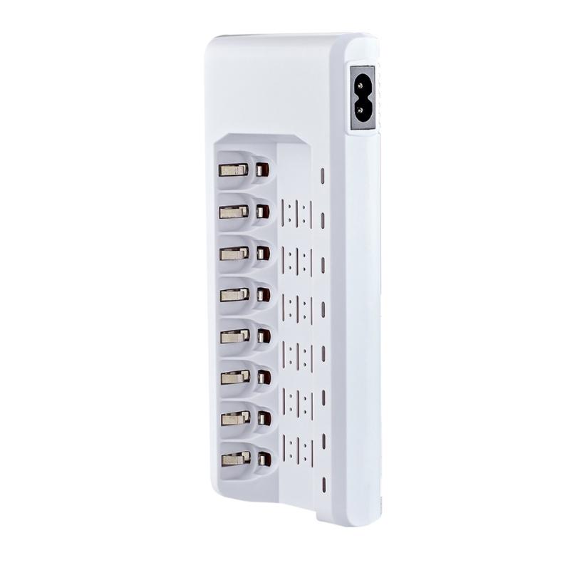 8 Slot Independent Charging for NiMH NiCD Batteries, AA AAAs Battery for Additional USB Charging