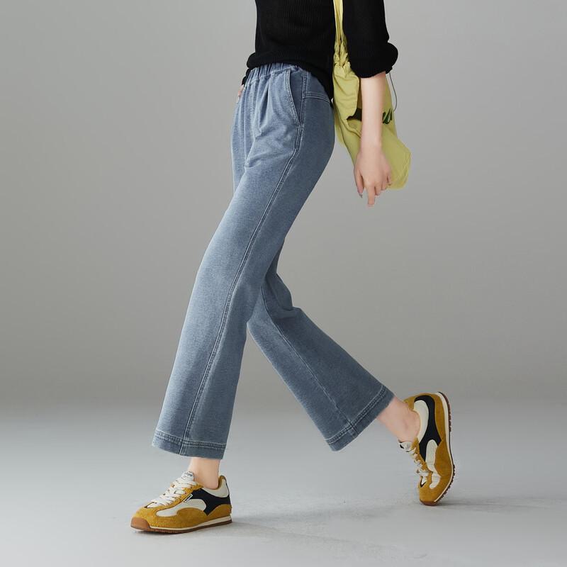 SOFSIL 2026 Spring Women's Retro Flare Cropped Jeans
