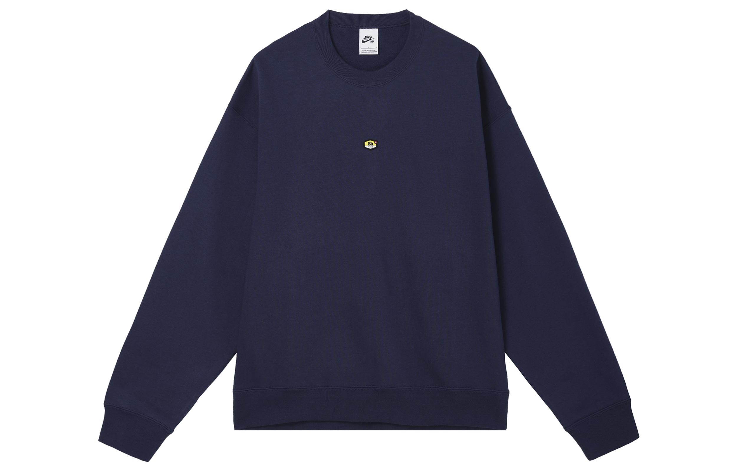 Nike Sweatshirts Men s Blue Crew Neck Moderate Regular FN2550-410 XL