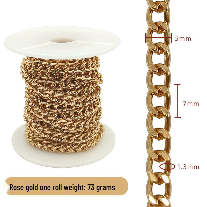 Cross-Border DIY Handmade Necklace: Semi-Finished Metal and Aluminum Chain Jewelry Accessories