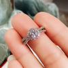 Aesthetic Female Wedding Ceremony Rings Women Elegant Temperament Female Engagement Bands Delicate Design Jewelry Gift