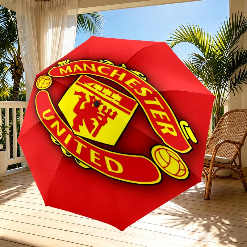 football team.C Print Automatic Open Close Umbrella, Portable Foldable Umbrella, for Outdoor Commute Camping Trip, Ideal Birthday Gift