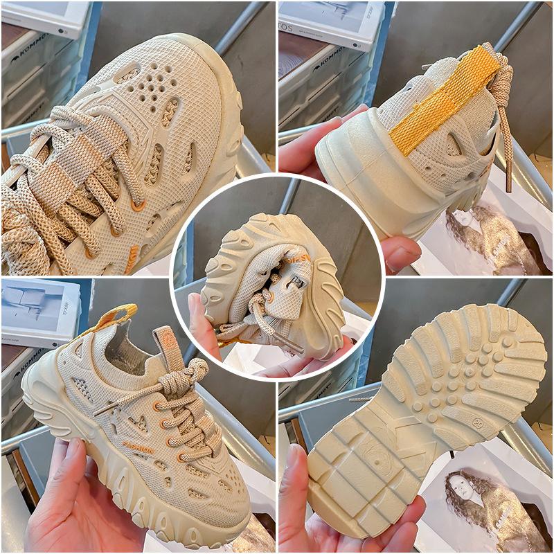 Детская обувь Кроссовки для мальчиков и девочек Весна и осень Новые сетчатые дышащие — фото 3