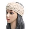 Wide Headbands Fleece Hair Accessories Women Cable Knitted Warm Turban Headwrap Thick Chunky Ear Warmer Crochet Hairbands Bandanas Hair Accessories