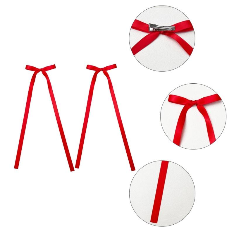 Bow Elegant Hair Clip 2000s Style Accessories Sweet Balletcore Hairpin Women Lady