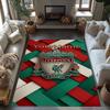 Liverpool Customize Text Floor Mat Design for Playrooms Dining Room Game Room Living Rooms Anti-slip Rug Anime Office Decor Perfect Gift for Women/Men