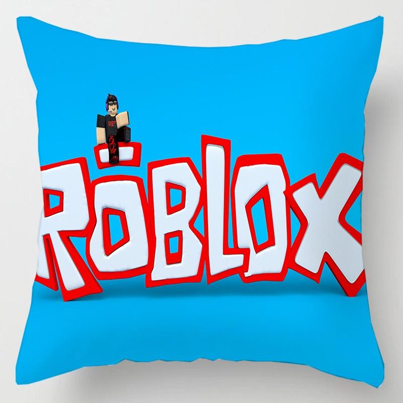 Roblox Game Cushion Cover Square Pillow Protector Decorate Back Support Mat Case
