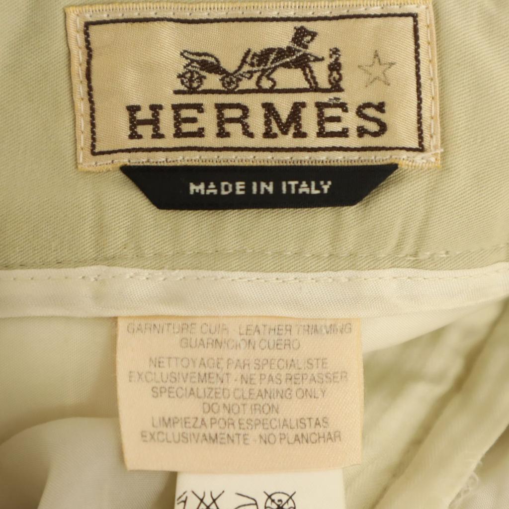 Hermes Made In Italy Pants 52 Beige Men's Used