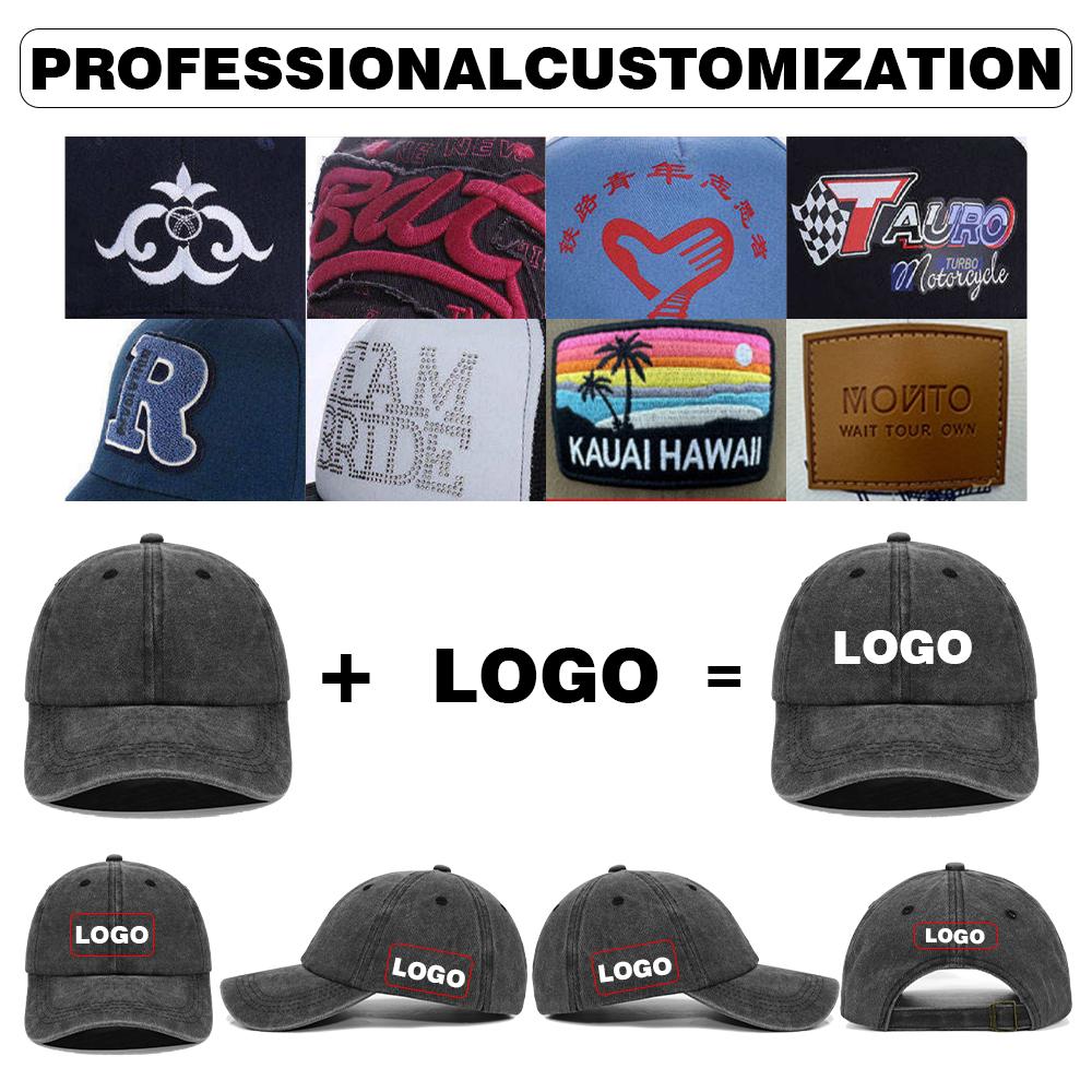 Sporty Common Blank Washed Unstructured Low Profile Dad Hat Custom Logo Cotton Plain Strapback Vintage Baseball Cap