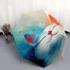 "Whiskers", "Feline"- Automatic Umbrella, Four Seasons Portable Folding Umbrella, Suitable for Men and Women, Travel, Daily Compact Umbrella