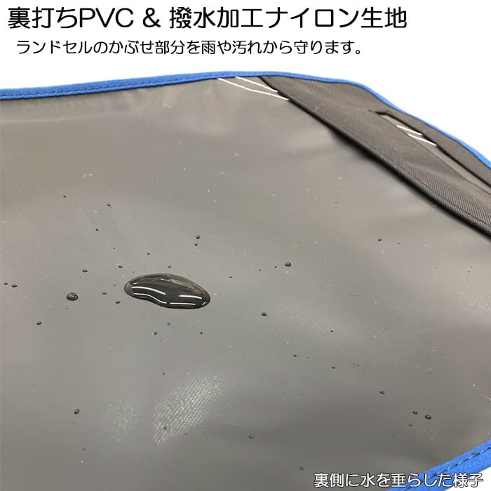 Cover for School Size Solid Black with a Combination of Black and Blue Diagonal Reflective Tape Water-repellent Backpacks, L,