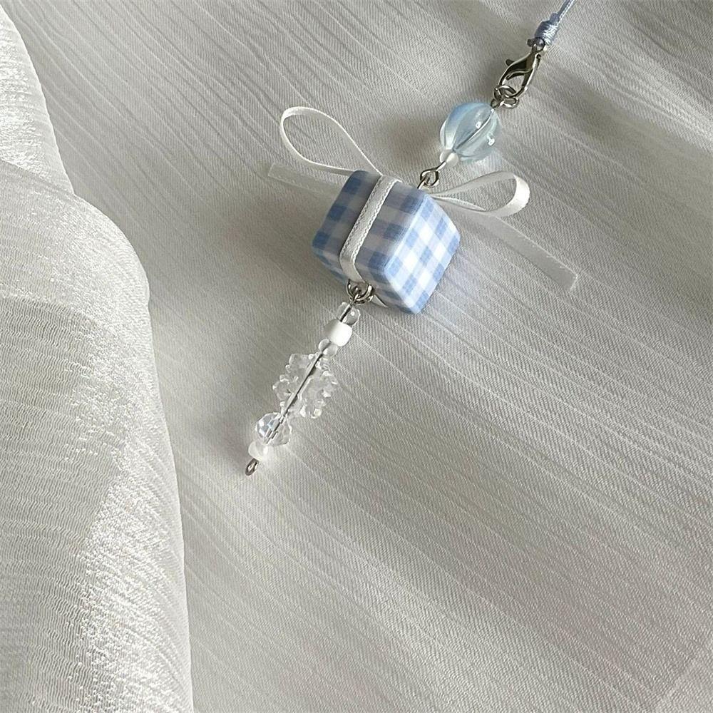 Sparkling Y2K Phone Charms Knotbow Phone Chain Beaded Phone Lanyard  Jewelry Gifts