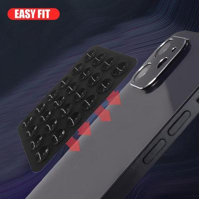1/2PCS Silicone Suction Phone Case Mount Non Slip 24 Self Adhesive Squares Suction Cup Phone Mount Holder For Selfies And Videos